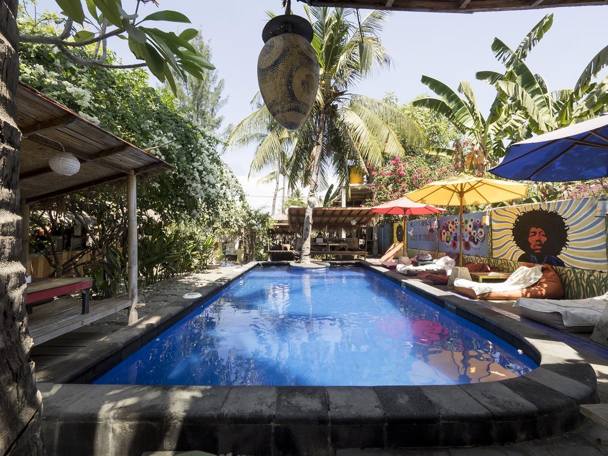 Woodstock Gili - Garden And Bungalows Hotell Gili Trawangan Exteriör bild