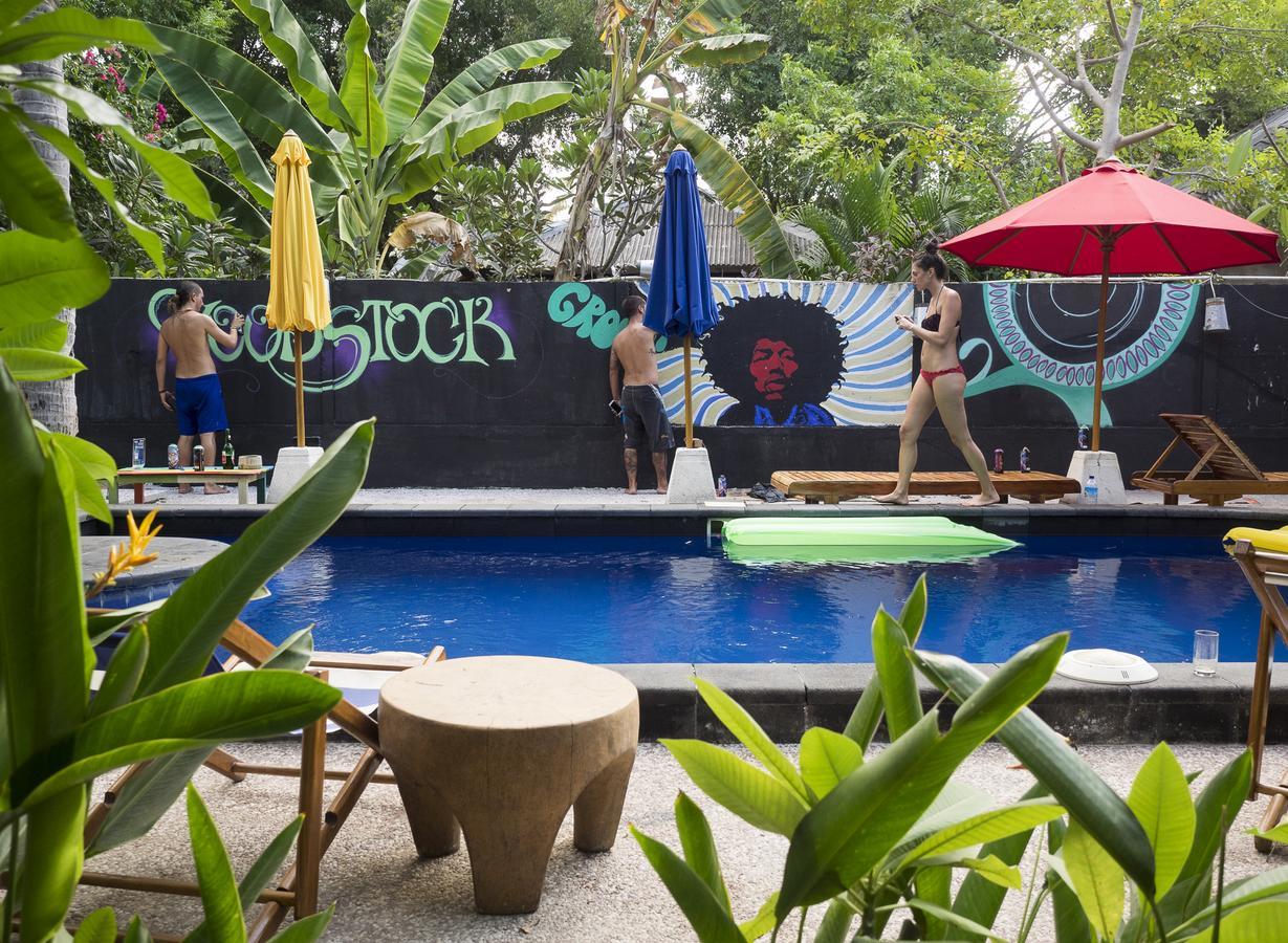 Woodstock Gili - Garden And Bungalows Hotell Gili Trawangan Exteriör bild