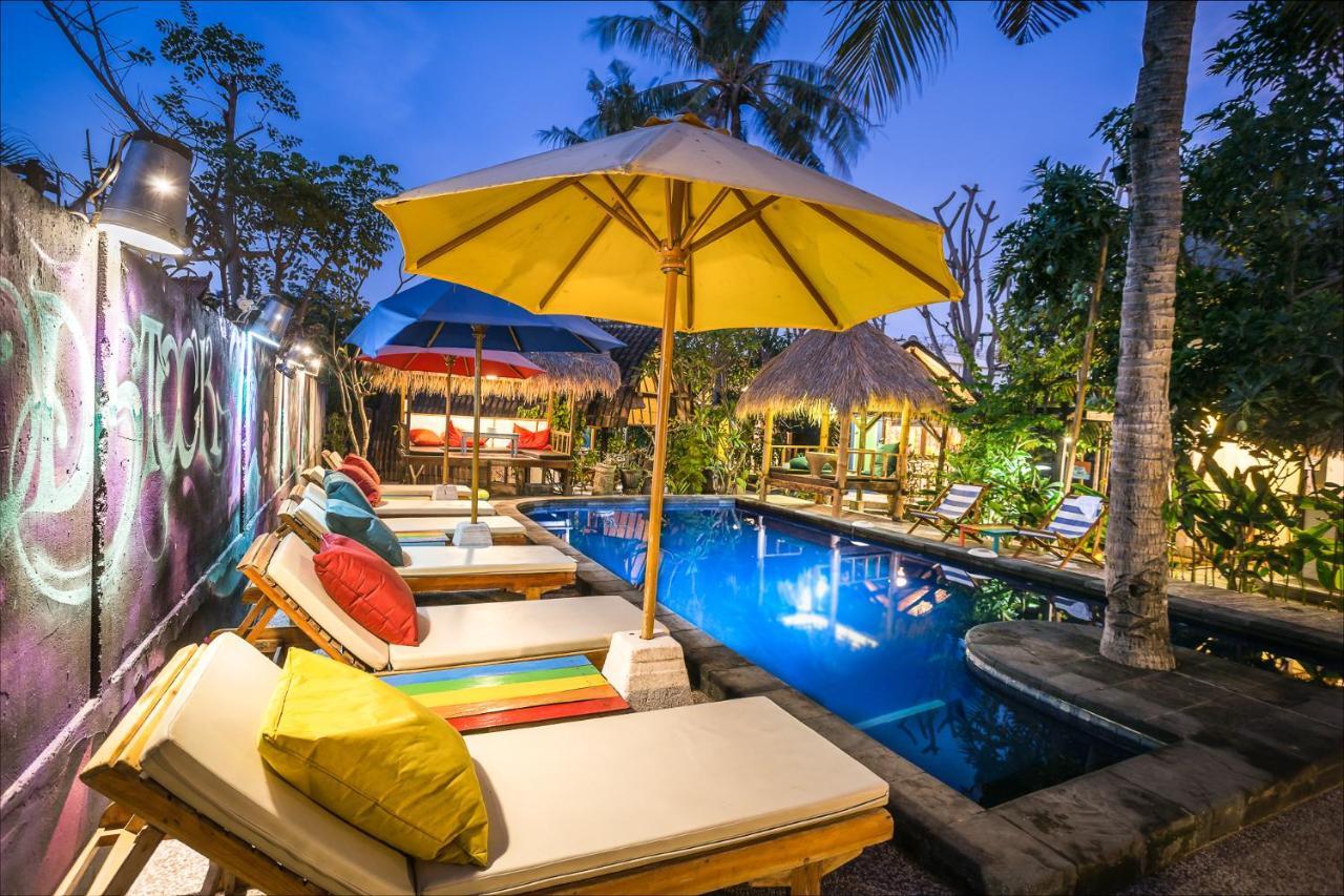 Woodstock Gili - Garden And Bungalows Hotell Gili Trawangan Exteriör bild